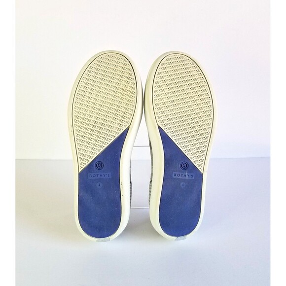 ROTHY'S Kids Slip On Sneakers Gray Camo Sz 4 36 Flat Washable Comfort Shoes - Picture 14 of 16